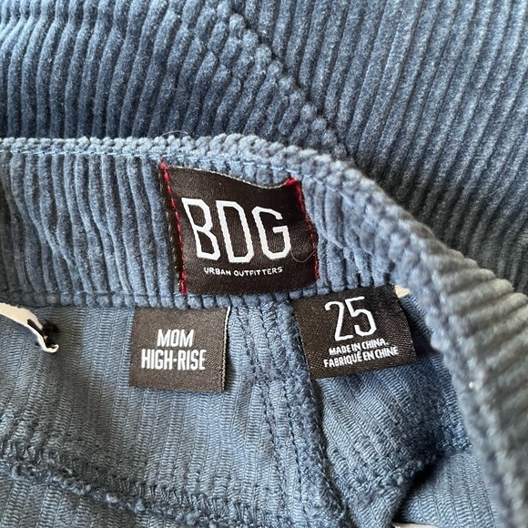 Urban Outfitters BDG Blue High Waist Corduroy Mom Jeans - Picture 10 of 10